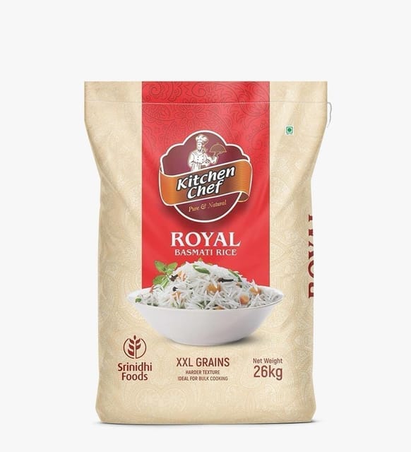 KITCHEN CHEF ROYAL BASMATI RICE 26Kg